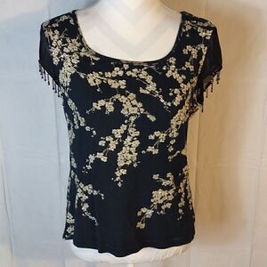 Forbidden Sequin & Beaded Women's Tee